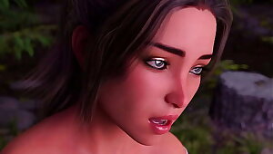 Walk with girlfriend first kiss [GAME PORN STORY]